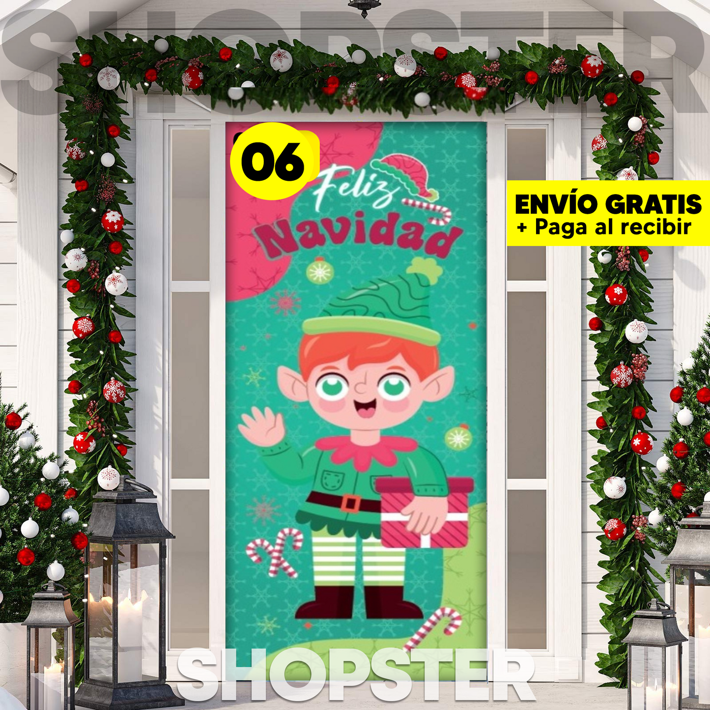 Fundas Navideñas para Puertas 🎄 36 Diseños Mágicos para Decorar tu Hogar 🎅✨