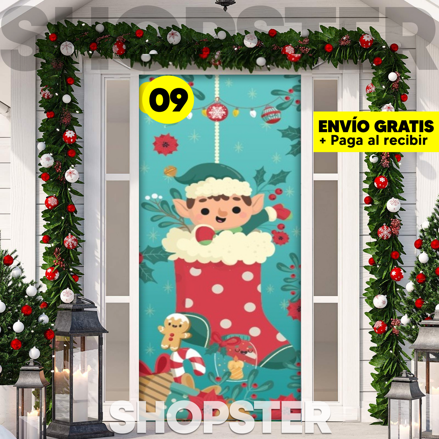 Fundas Navideñas para Puertas 🎄 36 Diseños Mágicos para Decorar tu Hogar 🎅✨