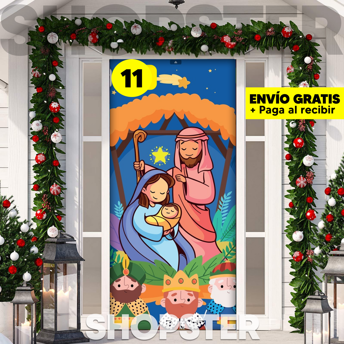 Fundas Navideñas para Puertas 🎄 36 Diseños Mágicos para Decorar tu Hogar 🎅✨