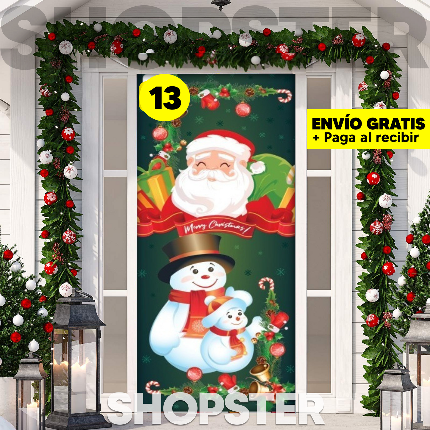 Fundas Navideñas para Puertas 🎄 36 Diseños Mágicos para Decorar tu Hogar 🎅✨