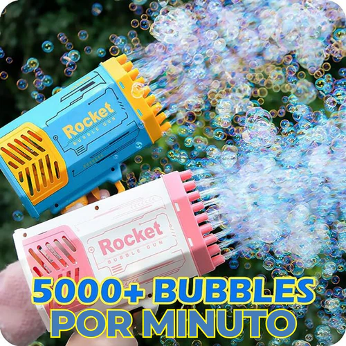 Bazooka™️  Pistola de Burbujas Electrica 132 Agujeros