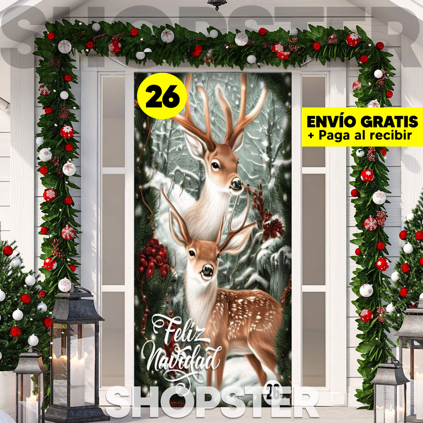 Fundas Navideñas para Puertas 🎄 36 Diseños Mágicos para Decorar tu Hogar 🎅✨