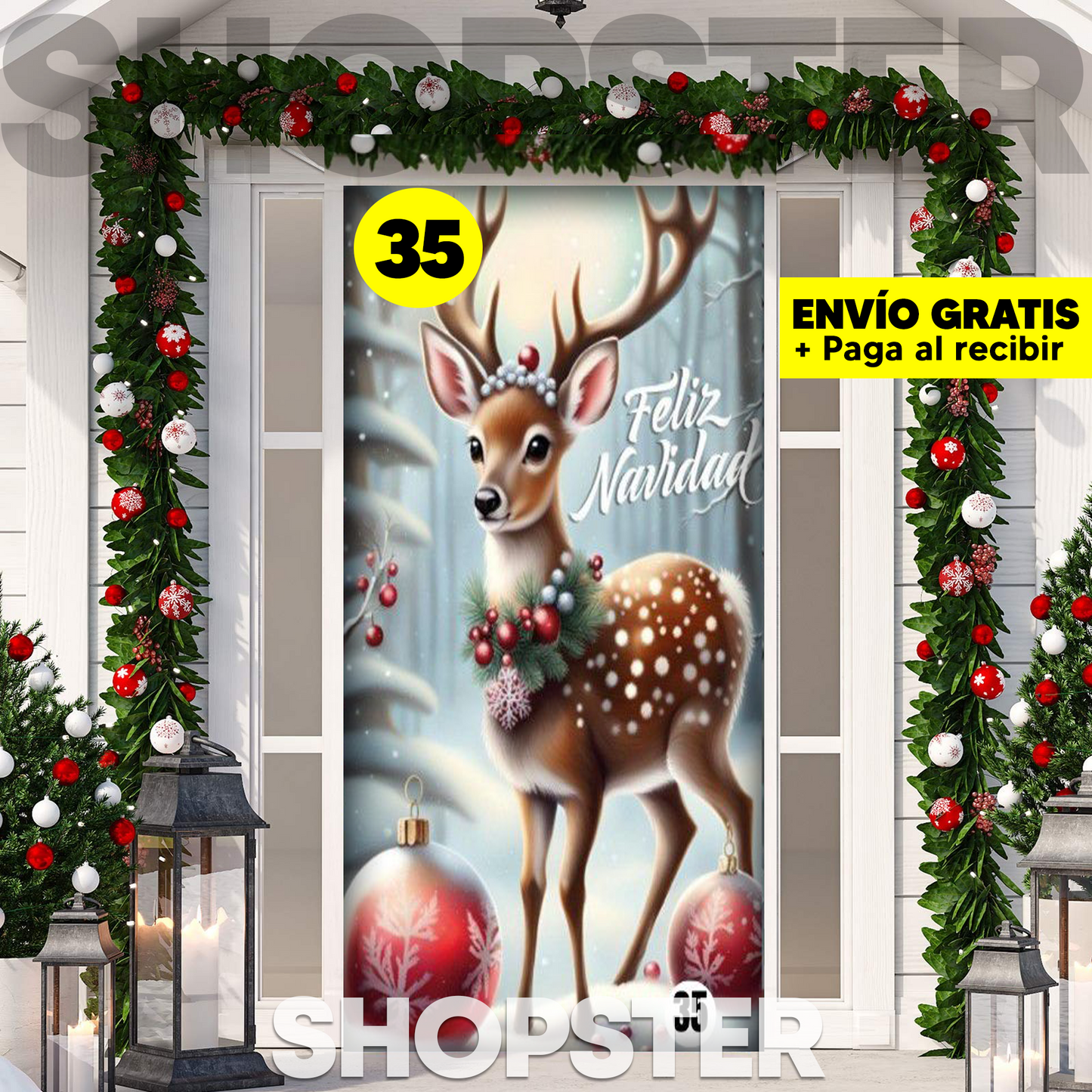 Fundas Navideñas para Puertas 🎄 36 Diseños Mágicos para Decorar tu Hogar 🎅✨