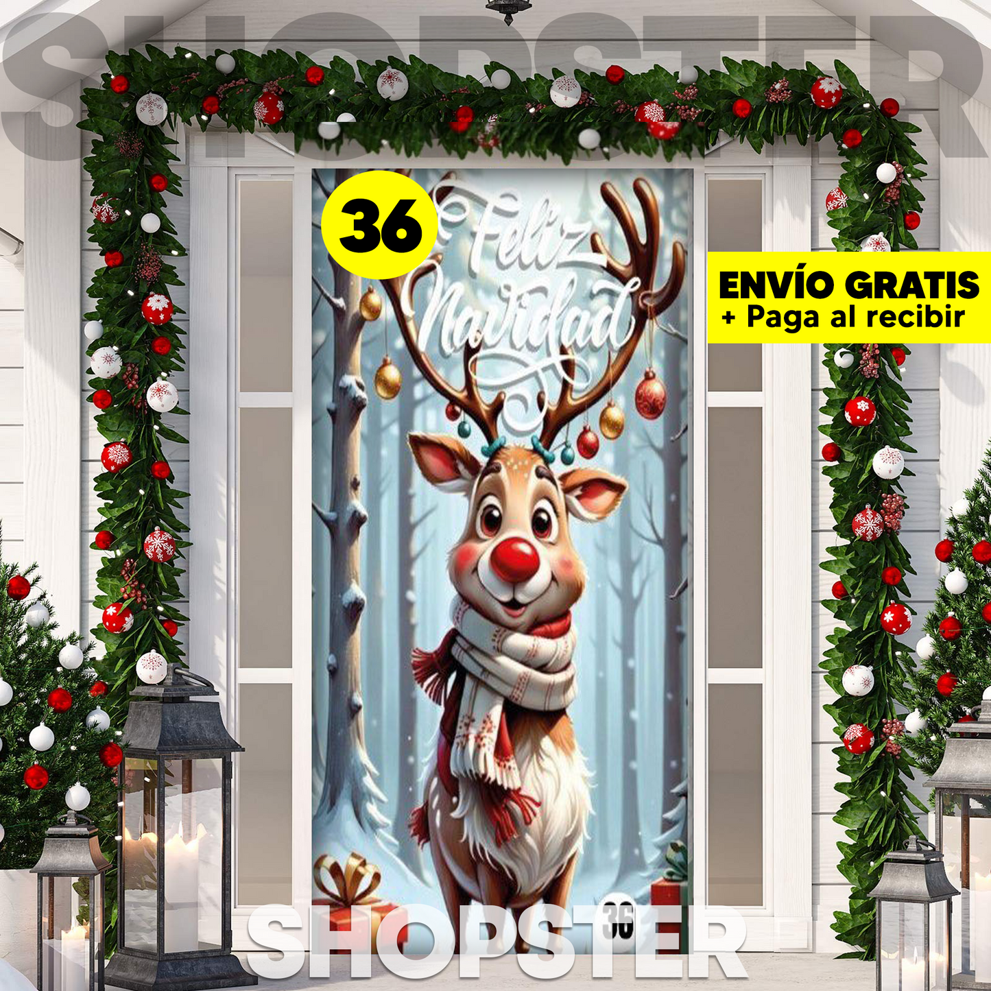 Fundas Navideñas para Puertas 🎄 36 Diseños Mágicos para Decorar tu Hogar 🎅✨