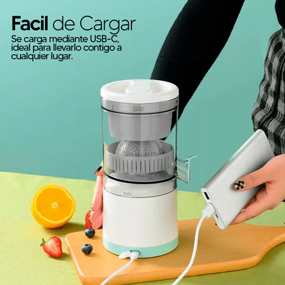 Exprimidor Eléctrico Portátil Recargable: Ideal para Naranjas y Frutas