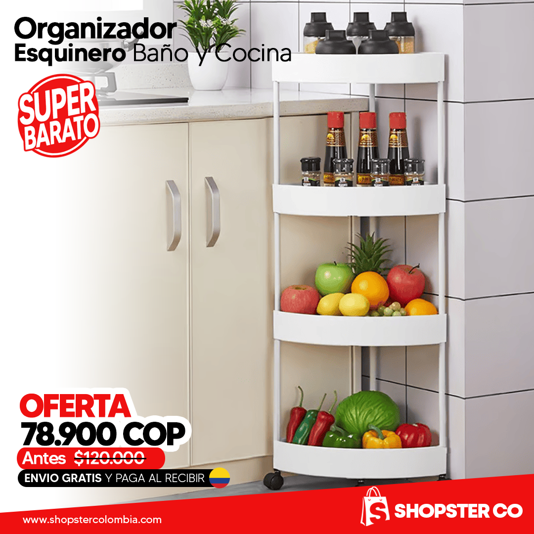 Organizador Esquinero para Baño / Cocina