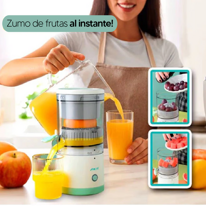 Exprimidor Eléctrico Portátil Recargable: Ideal para Naranjas y Frutas