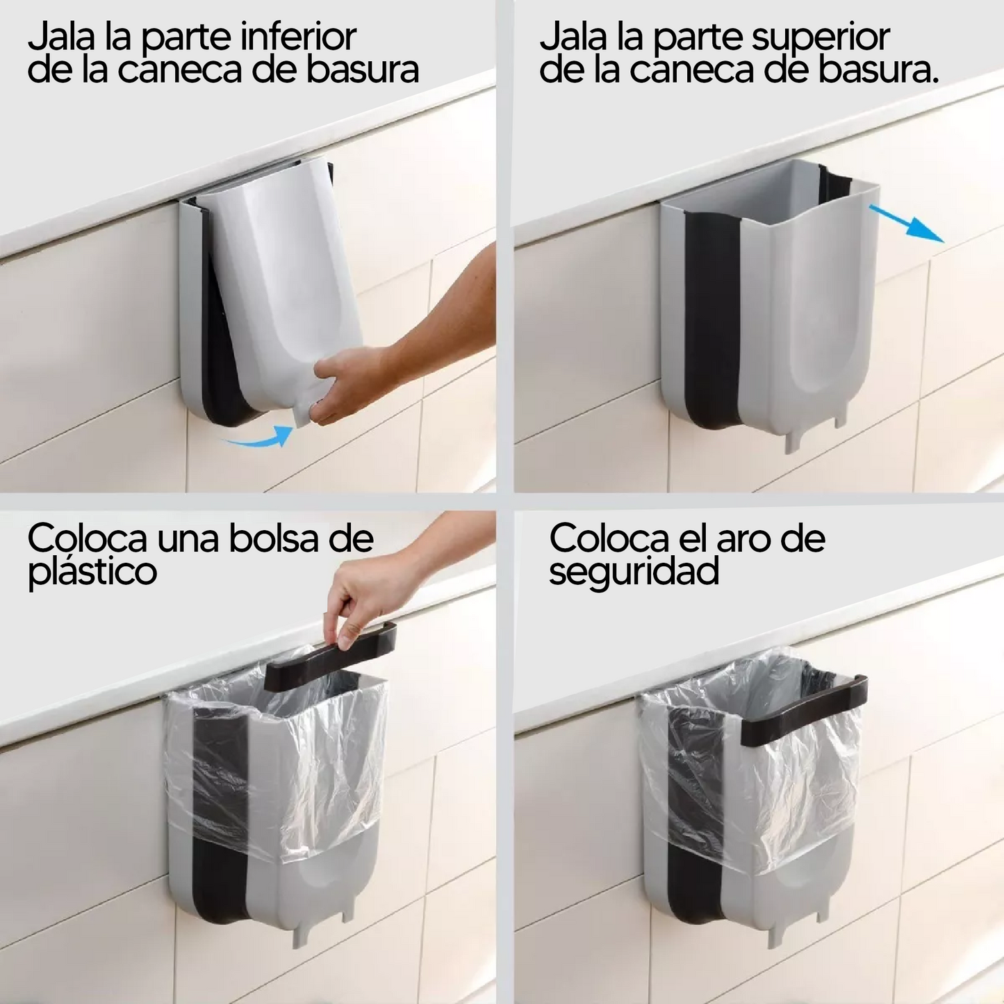 Caneca Basura Plegable Multiusos